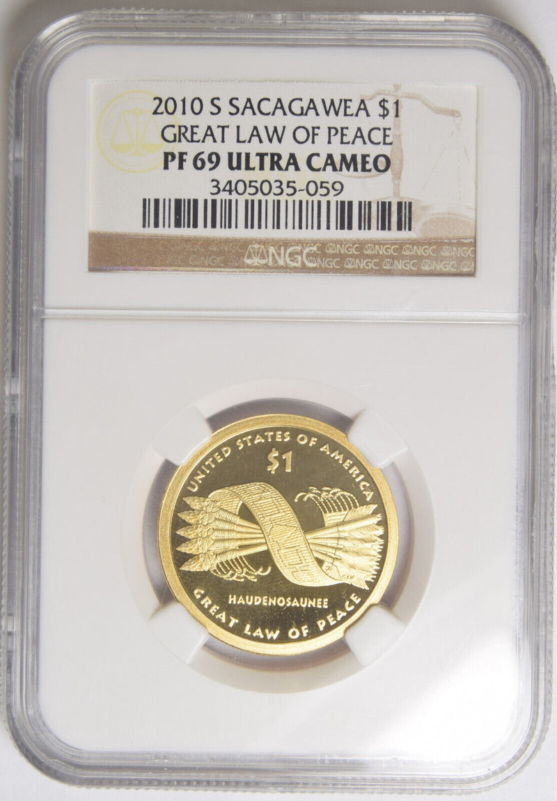 2010-S Native American Dollar NGC PF-69 Ultra Cameo Great Law of Peace