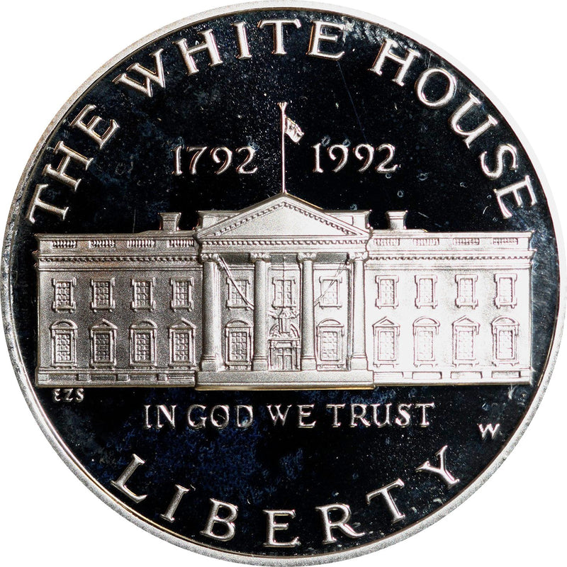 1992-W White House 200th Anniversary Silver Dollar . . . . Gem Brilliant Proof in original U.S. Mint Box