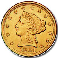 $2.50 Liberty Gold . . . . Select Brilliant Uncirculated