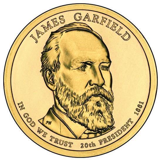 2011-PDS Garfield Presidential Dollars . . . . Choice BU and Superb Proof