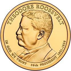 2013-S Roosevelt - Theodore - Presidential Dollar . . . . Superb Brilliant Proof