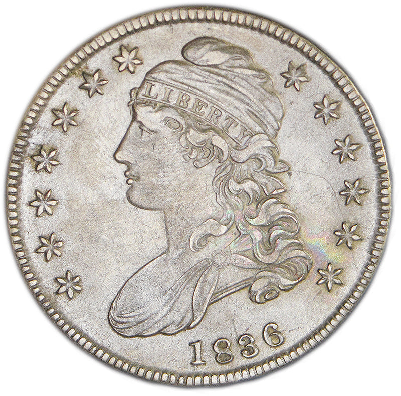 1836 Bust Half . . . . Choice About Uncirculated
