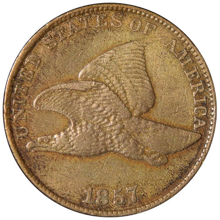 1857 Flying Eagle Cent . . . . Choice About Uncirculated