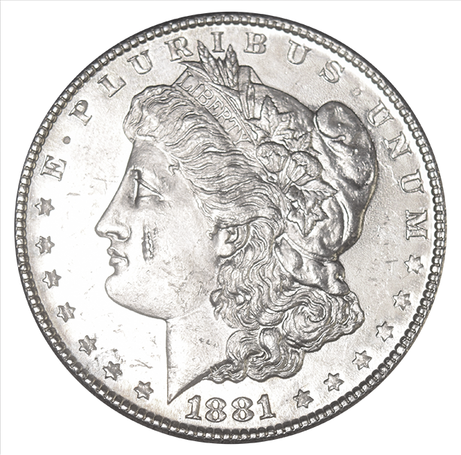 1881-S Morgan Dollar . . . . Select BU Prooflike