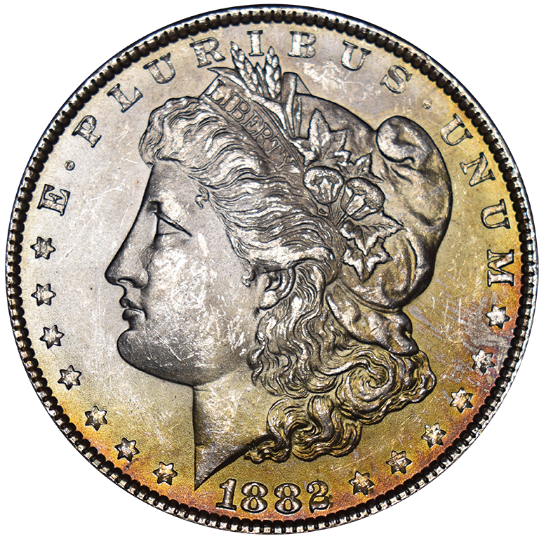 1882 Morgan Dollar . . . . Choice Uncirculated Toned