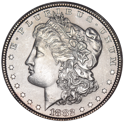 1882 Morgan Dollar . . . . Gem Brilliant Uncirculated