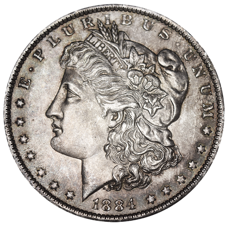 1884-O Morgan Dollar . . . . Choice Uncirculated Toned