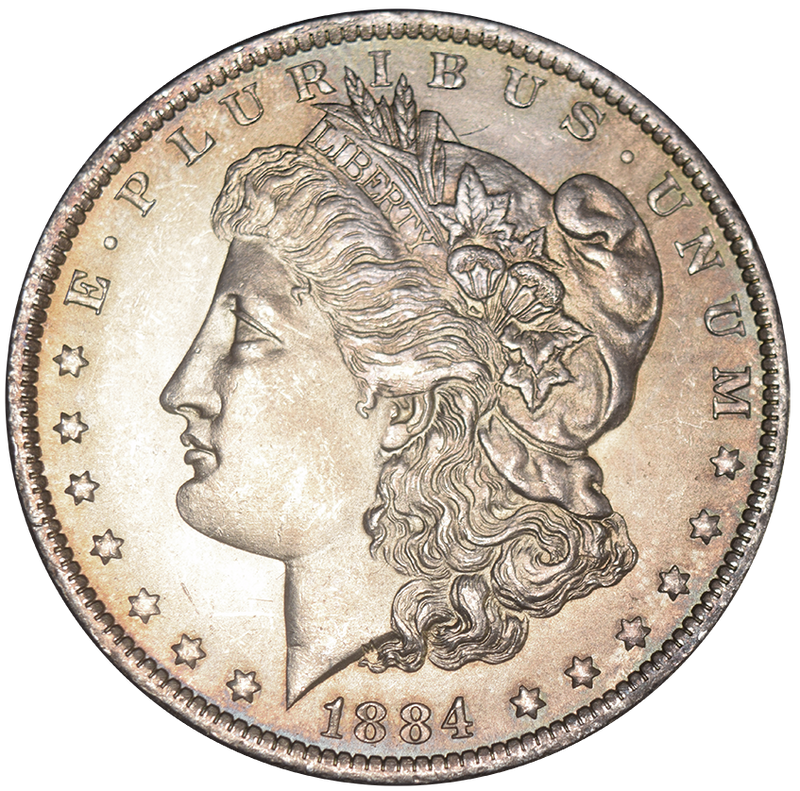 1884-O Morgan Dollar . . . . Gem Uncirculated Toned