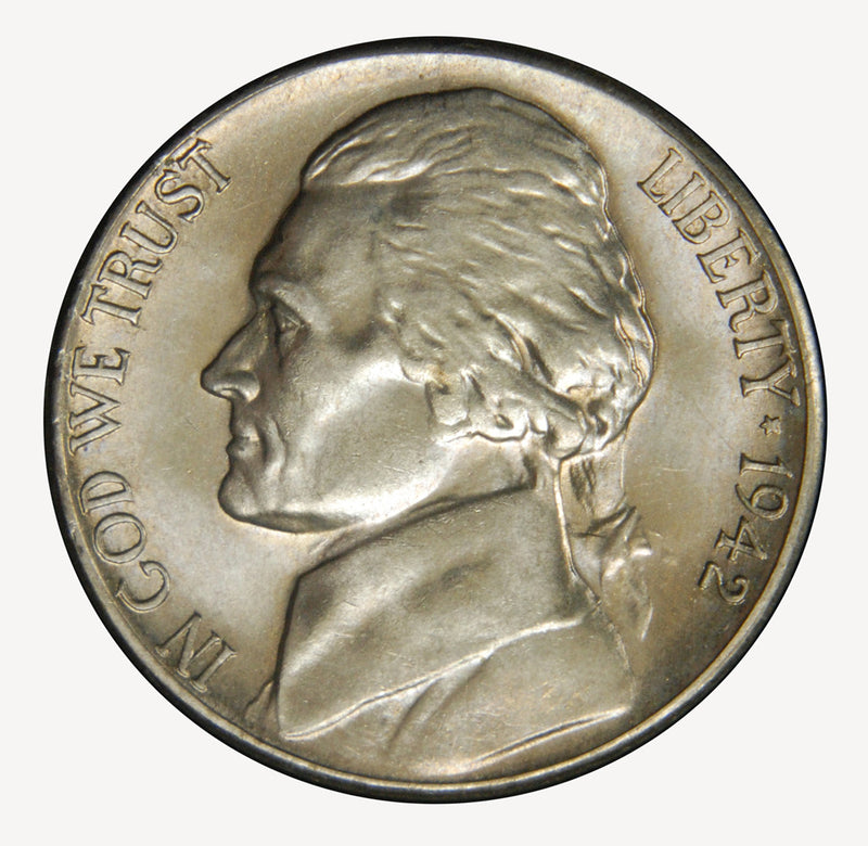 1942-S Silver Jefferson Nickel . . . . Brilliant Uncirculated