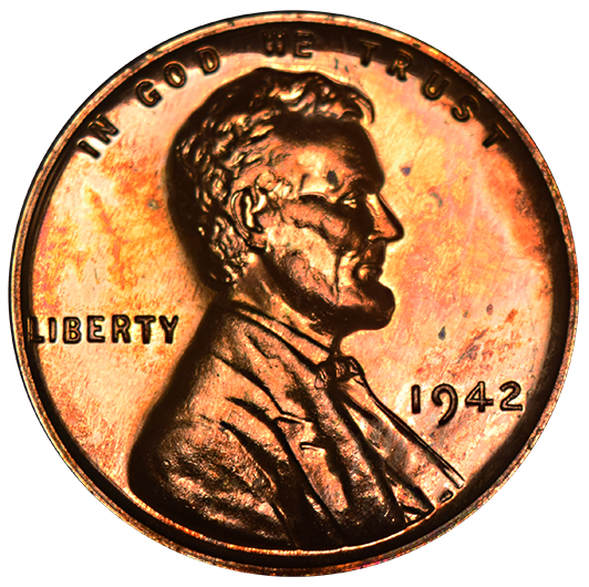 1942 Lincoln Cent . . . . Gem Brilliant Proof Red