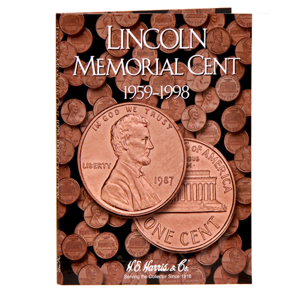Lincoln Memorial Cent Harris Coin Folder . . . . (1959 to 1998)