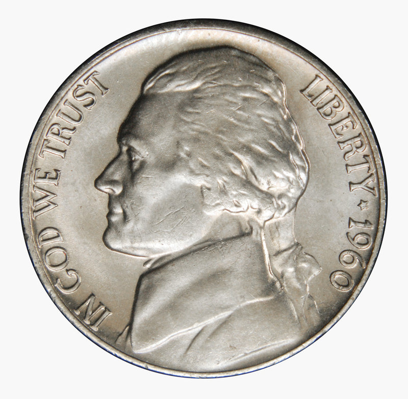 1960 Jefferson Nickel . . . . Brilliant Uncirculated