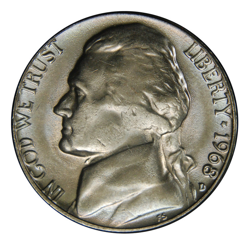 1968-D Jefferson Nickel . . . . Brilliant Uncirculated