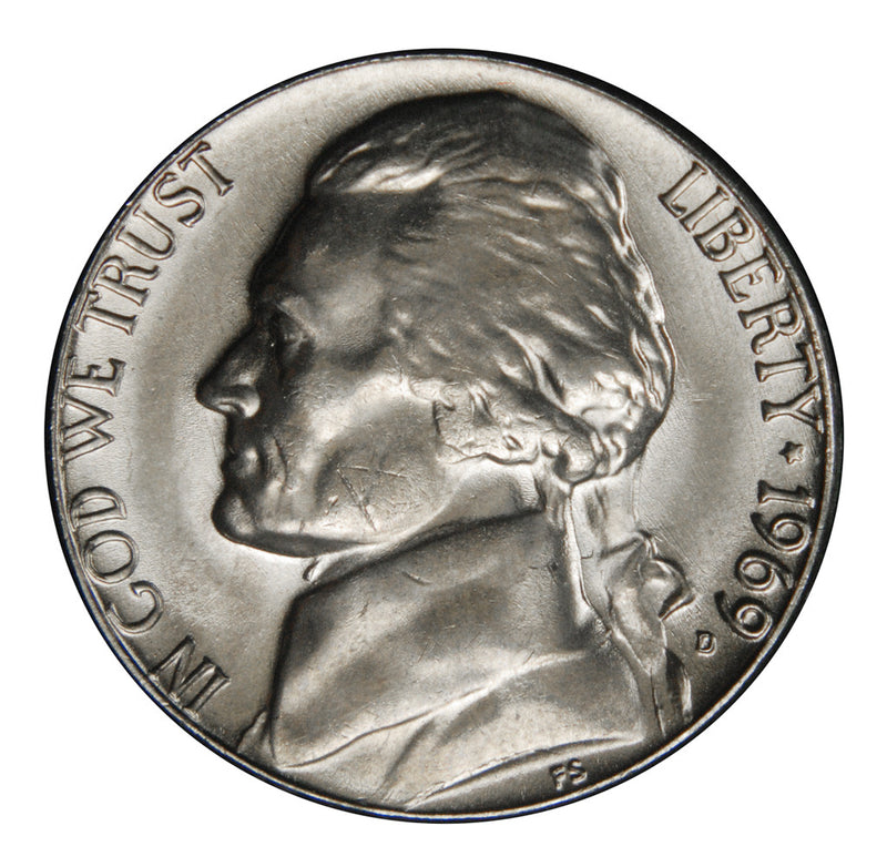 1969-D Jefferson Nickel . . . . Brilliant Uncirculated