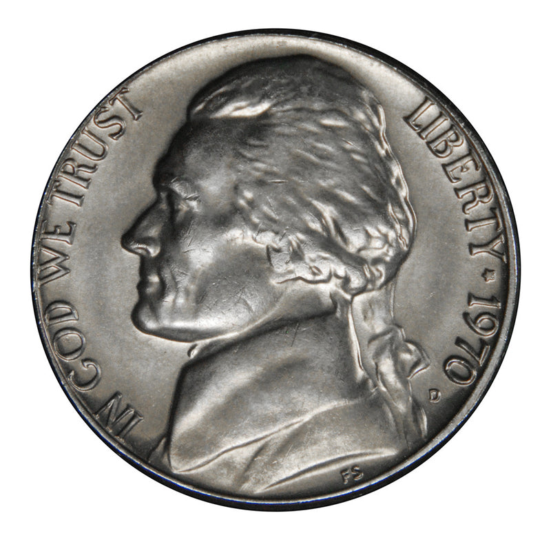 1970-D Jefferson Nickel . . . . Brilliant Uncirculated