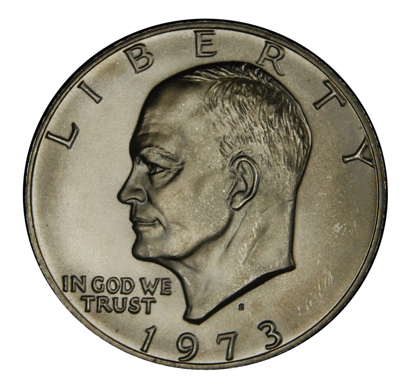 1973-S Eisenhower Dollar . . . . Gem BU Silver