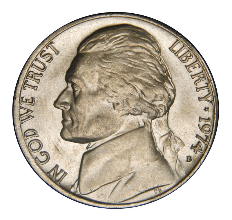 1974-D Jefferson Nickel . . . . Brilliant Uncirculated