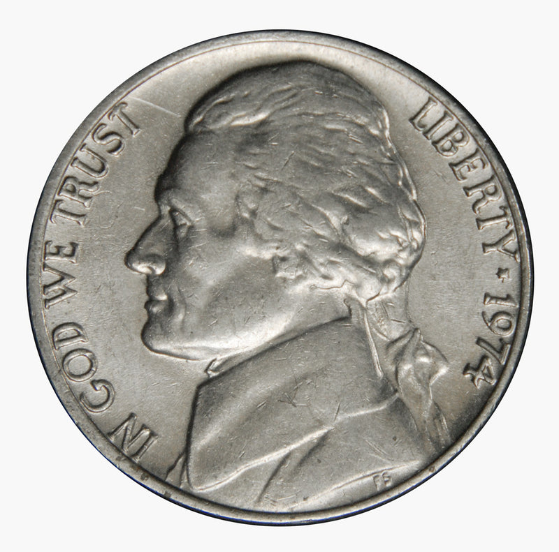1974 Jefferson Nickel . . . . Brilliant Uncirculated