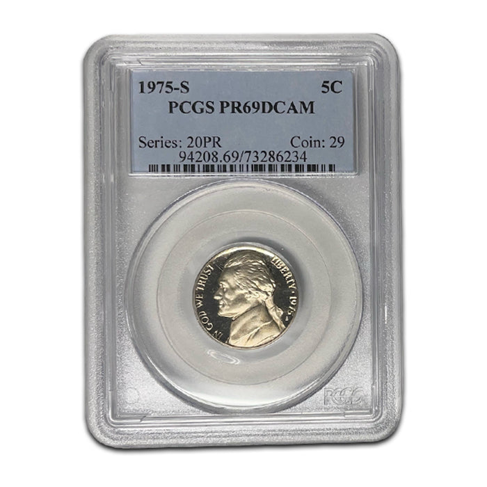 1975-S Jefferson Nickel . . . . PCGS PR 69 DCAM
