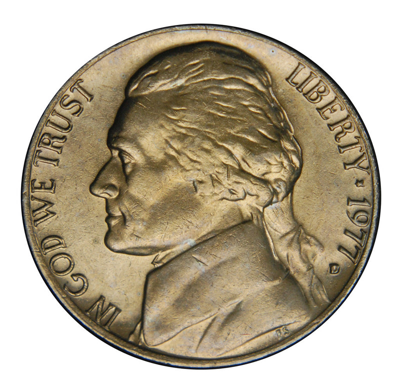 1977-D Jefferson Nickel . . . . Brilliant Uncirculated