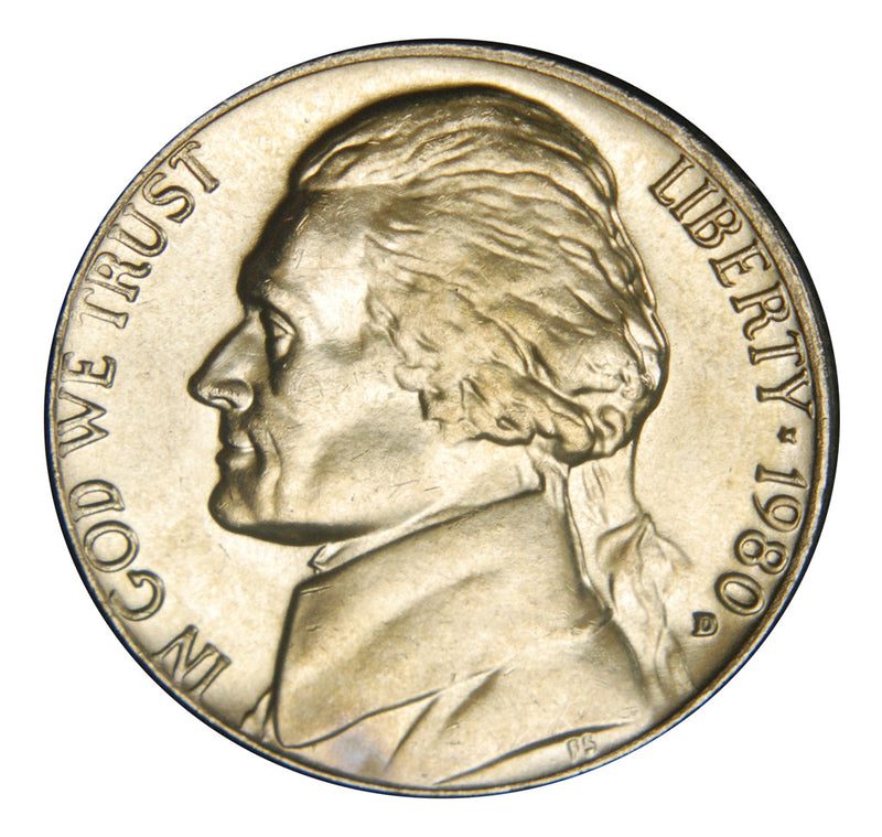 1980-D Jefferson Nickel . . . . Brilliant Uncirculated