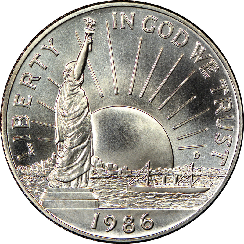 1986-D Statue of Liberty Centennial Half . . . . Gem BU in Original U.S. Mint Capsule