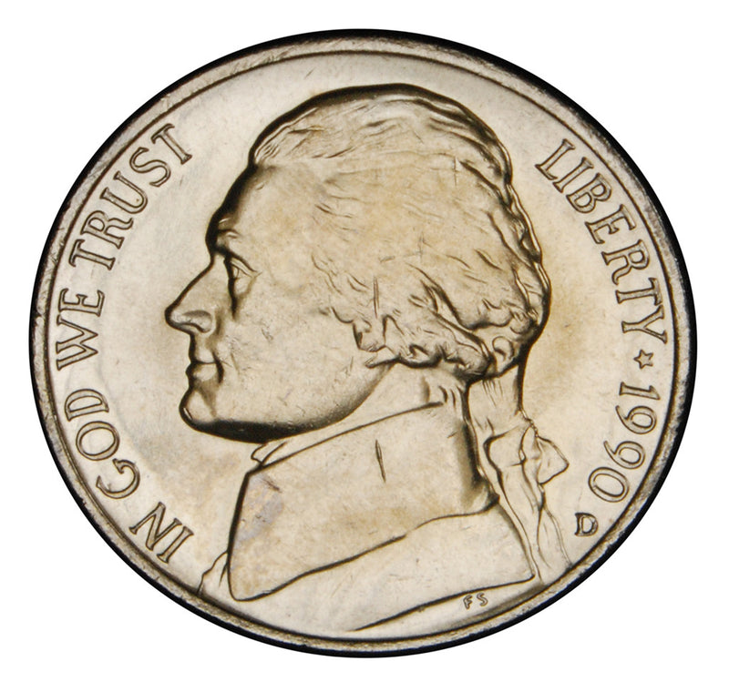 1990-D Jefferson Nickel . . . . Brilliant Uncirculated
