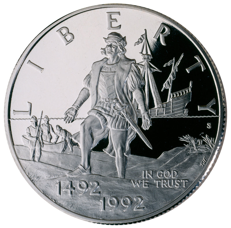 1992-P Columbus Quincentenary Half . . . . Gem Brilliant Proof in Original U.S. Mint Capsule