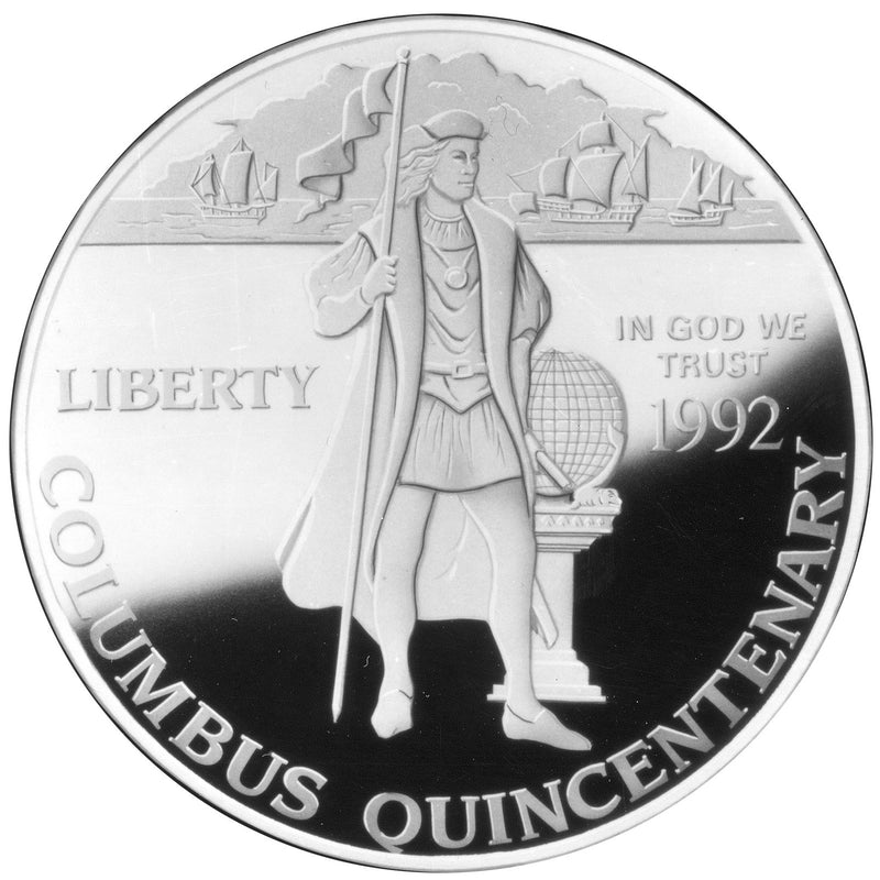 1992-P Columbus Quincentenary Silver Dollar . . . . Gem Brilliant Proof in original U.S. Mint Capsule