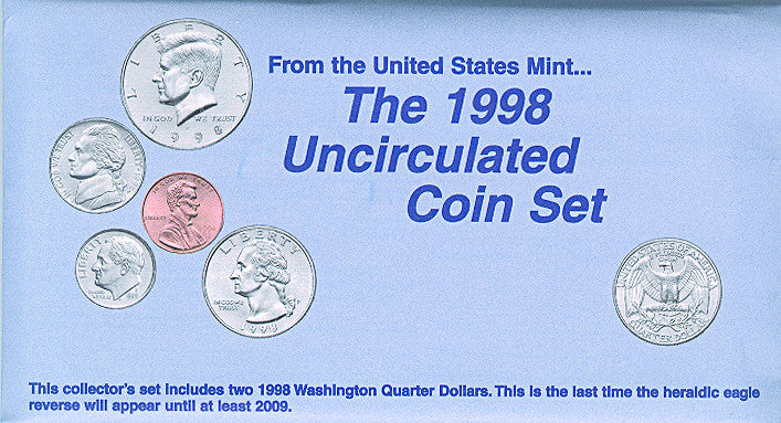 1998 Mint Set . . . . Choice Brilliant Uncirculated