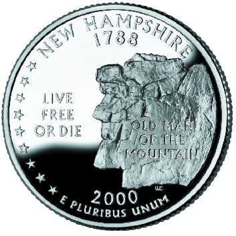 2000-D New Hampshire State Quarter . . . . Choice BU