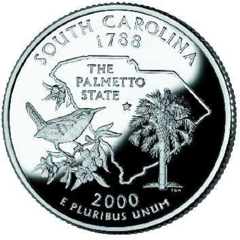 2000-D South Carolina State Quarter . . . . Choice BU
