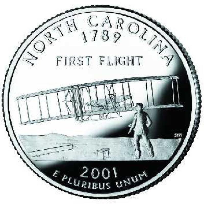 2001-D North Carolina State Quarter . . . . Choice BU