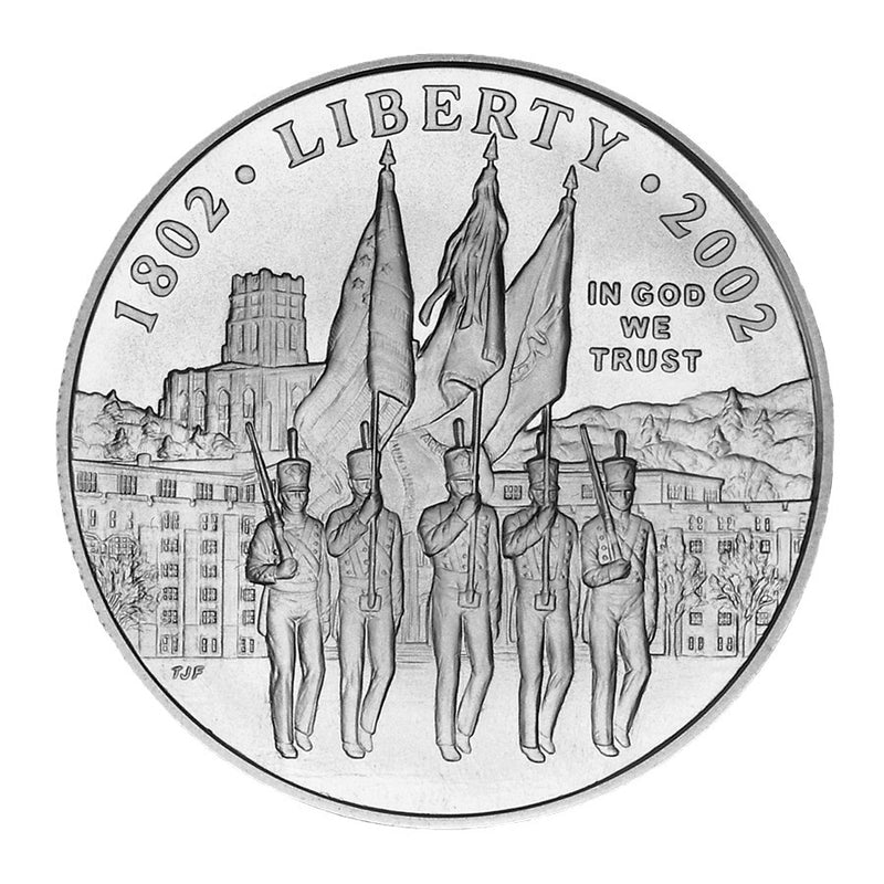 2002-W West Point Bicentennial Silver Dollar . . . . Gem BU in original U.S. Mint Capsule