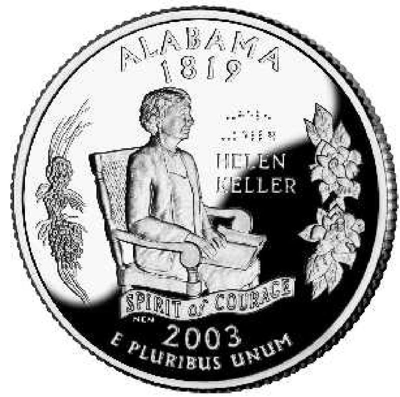 2003 Alabama State Quarter . . . . Choice BU