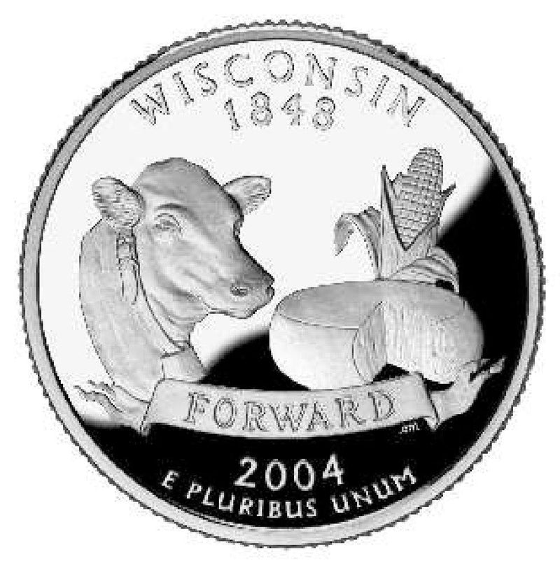 2004-D Wisconsin State Quarter . . . . Choice BU