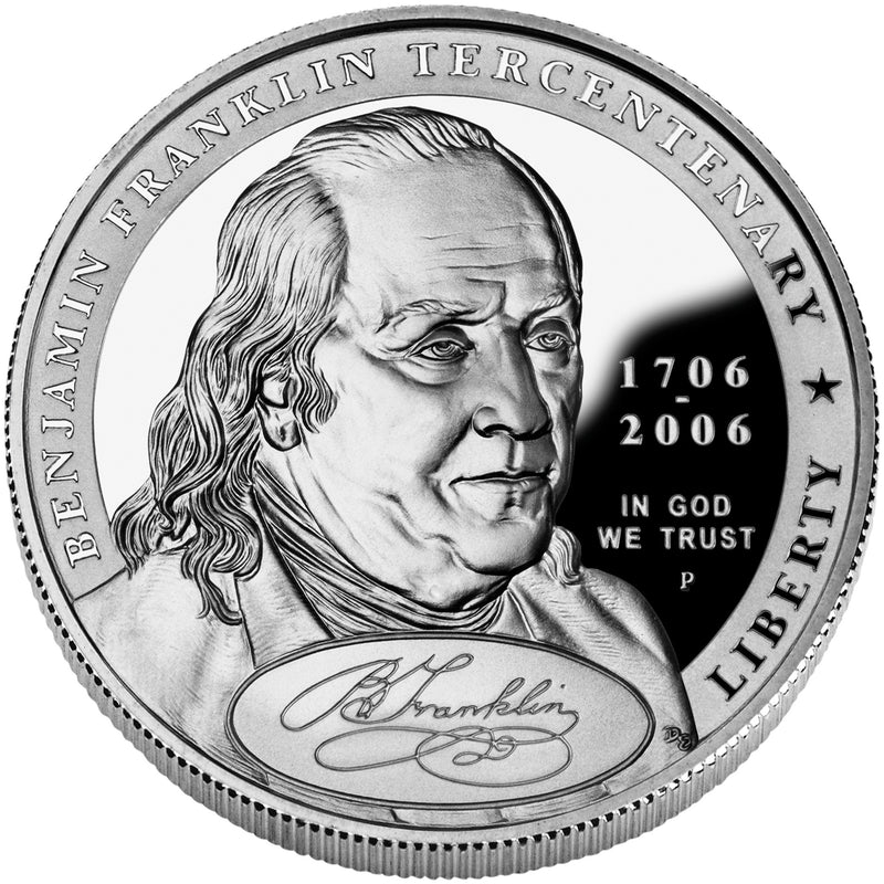 2006-P Benjamin Franklin Founding Father Silver Dollar . . . . Gem Brilliant Proof in original U.S. Mint Box