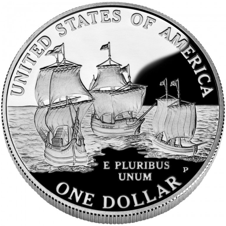 2007-P Jamestown 400th Anniversary Silver Dollar . . . . Gem Brilliant Proof in original U.S. Mint Box