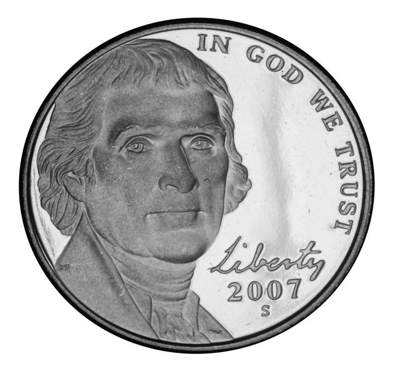 2007-S Jefferson Nickel . . . . Gem Brilliant Proof