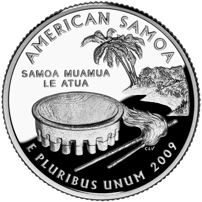 2009-S American Samoa Quarter . . . . Superb Brilliant Proof Silver
