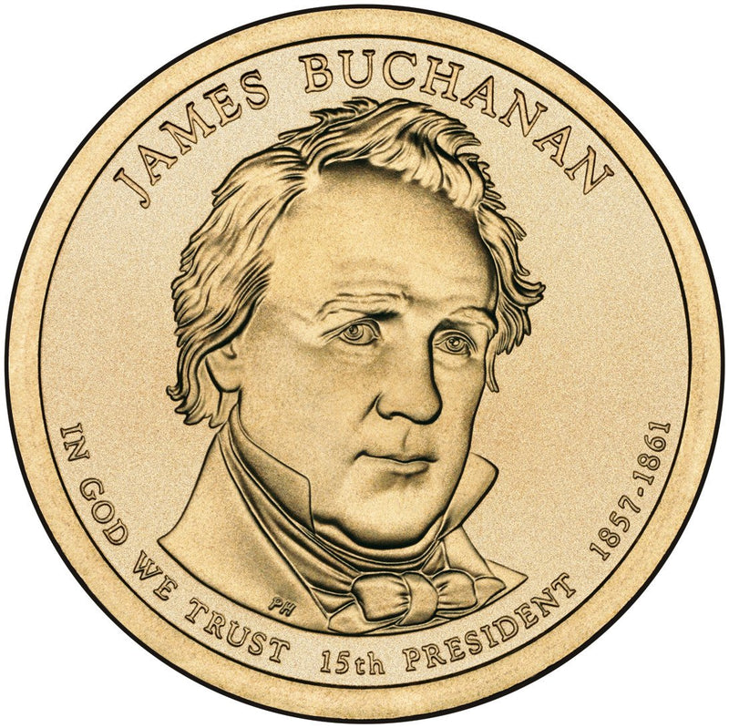 2010-P and D Pair Buchanan Presidential Dollars . . . . Choice Brilliant Uncirculated