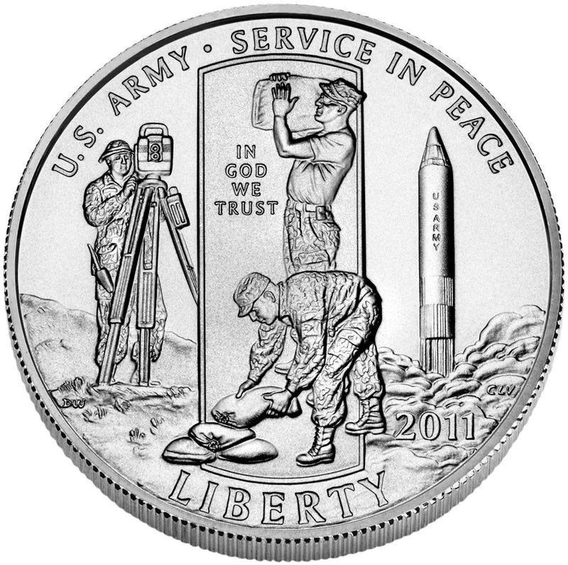 2011-S U.S. Army Half . . . . Gem BU in Original U.S. Mint Capsule