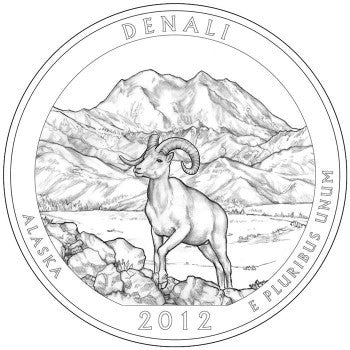 2012 Denali National Park, AK Quarter . . . . Choice BU