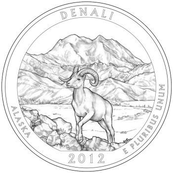 2012-D Denali National Park, AK Quarter . . . . Choice BU