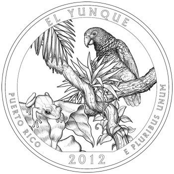 2012-D El Yunque National Forest, PR Quarter . . . . Choice BU