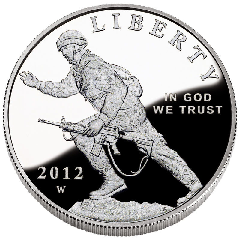 2012-W Infantry Soldier Silver Dollar . . . . Gem Brilliant Proof in original U.S. Mint Capsule