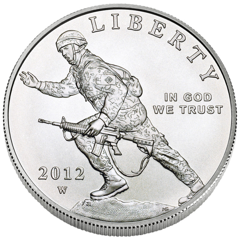 2012-W Infantry Soldier Silver Dollar . . . . Gem BU in Original U.S. Mint Capsule