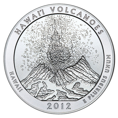 2012-P Hawaii Volcanoes National Park, HI Silver 5 Oz Collector Edition Coin  . . . . in Original U.S. Mint Box with COA
