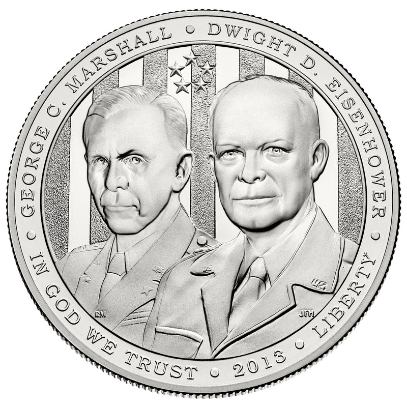2013-W 5-Star Generals Silver Dollar . . . . Gem BU in Original U.S. Mint Capsule