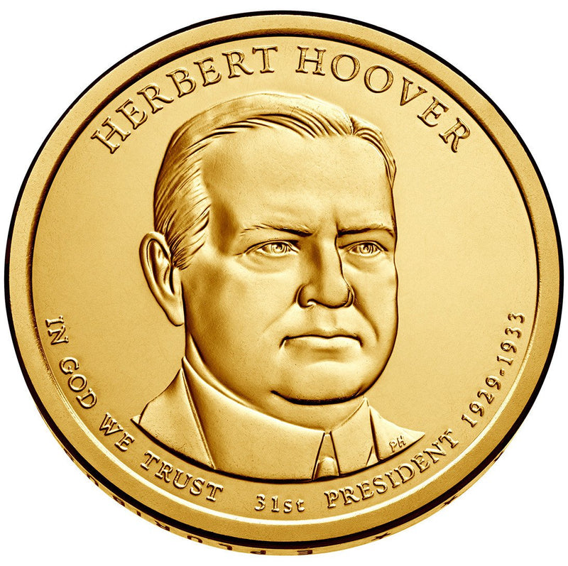 2014-PDS Hoover Presidential Dollars . . . . Choice BU and Superb Proof
